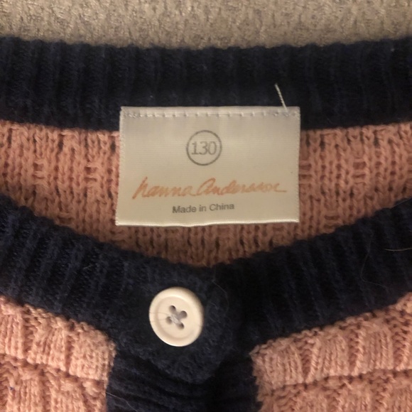 Hanna Anderson Girls Button down Cardigan Sweater - Picture 3 of 3